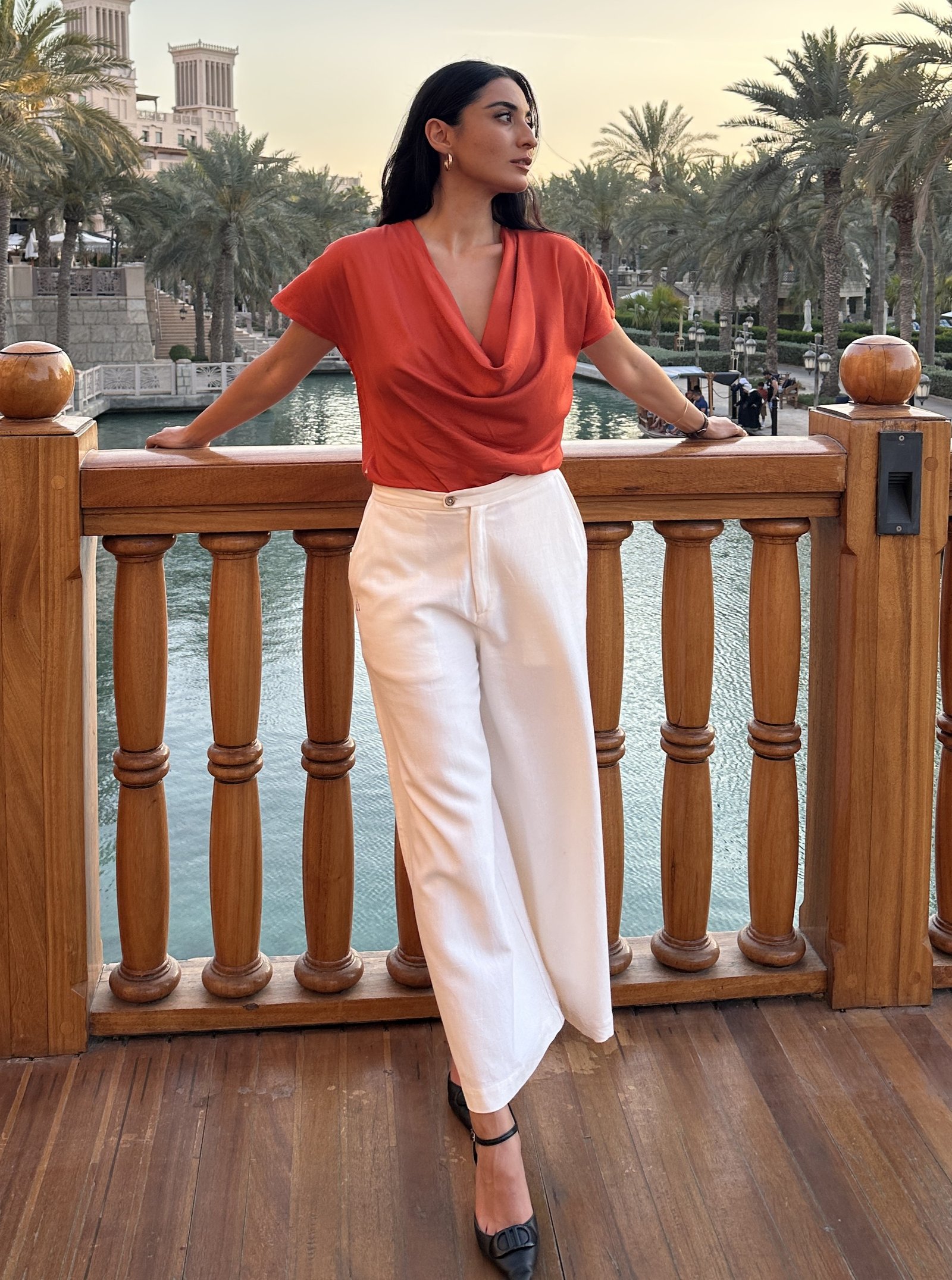 ASYMMETRIC PINTUCKS SHIRT